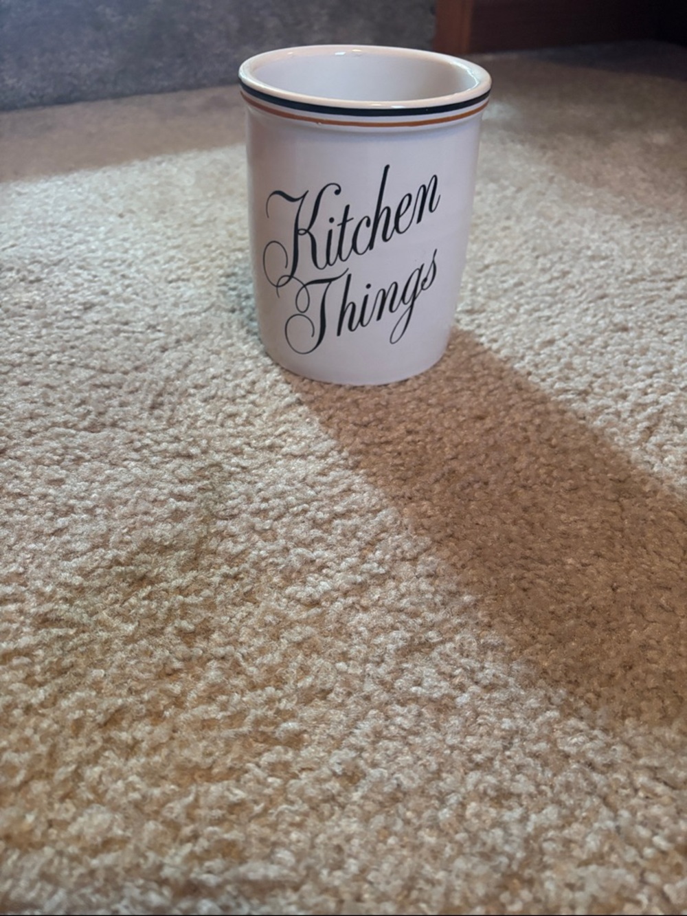 Kitchen Things White Ceramic Utensil Crock